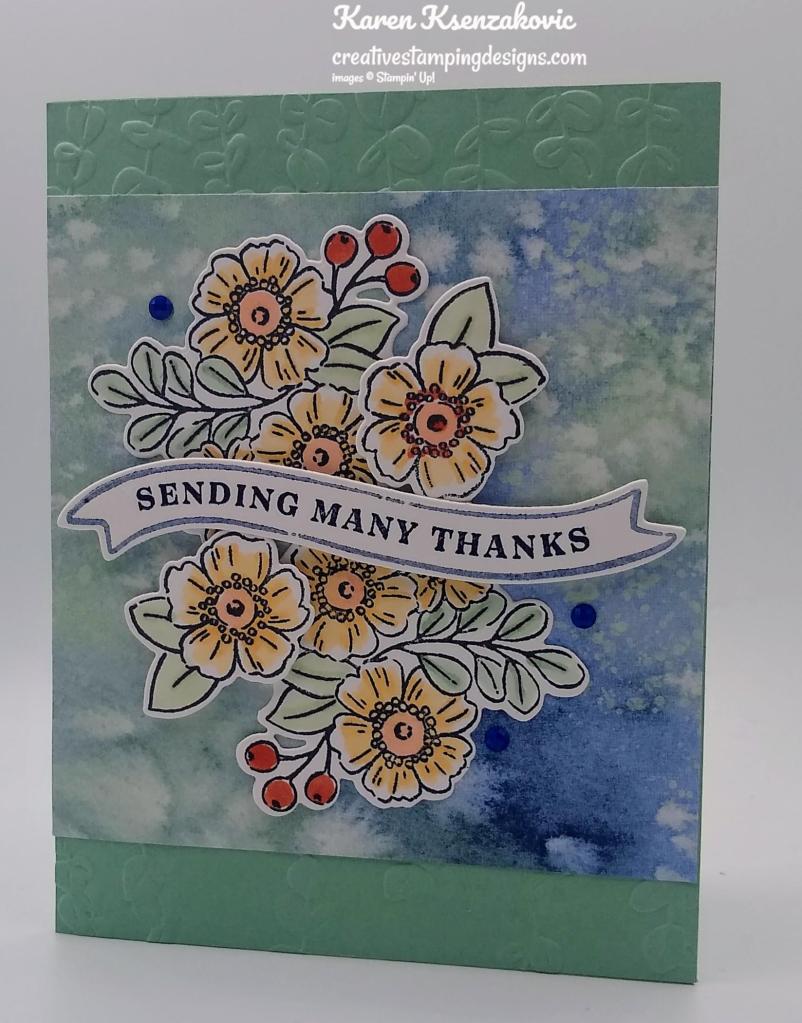 How To Emboss A Full Card Front With A Mini Embossing Folder