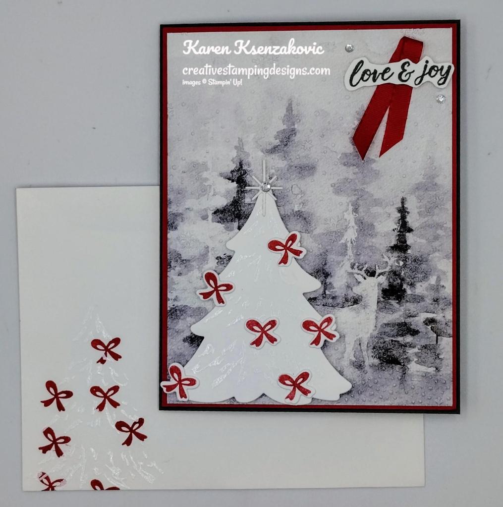 Stampin' Up! Merriest Trees with Bows 6 creativestampingdesigns.com