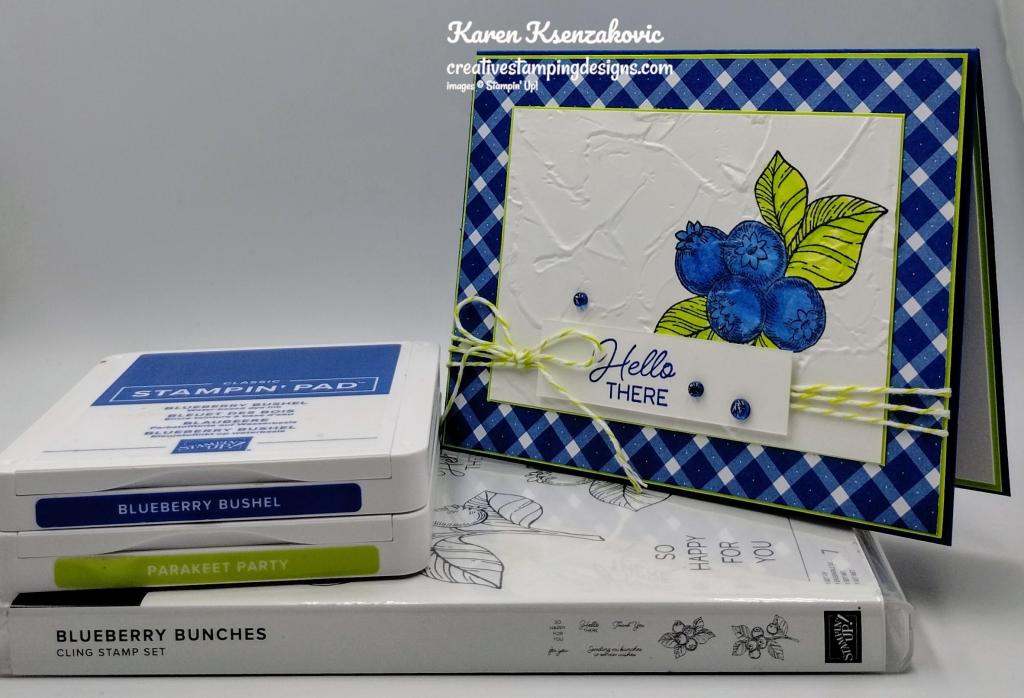 Stampin' Up! Blueberry Bunches Hello 1 creativestampingdesigns.com